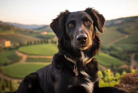 Reisen mit dem Hund Haustier in der Toskana